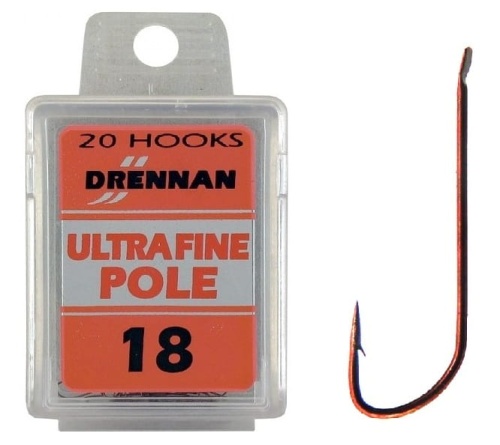 Haczyki Drennan Ultra Fine Pole / no 20 / Czerwone / *69-008-020* sklep wędkarski Makarfish