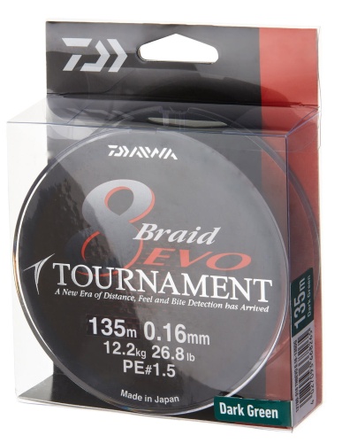 Plecionka Daiwa Tournament 8 Braid EVO / 0,10 mm / 135 m / zielona / *12780-010* sklep wędkarski Makarfish 1