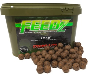 Kulki proteinowe Star Baits Feedz / Hemp / ∅ 14 mm / 4 kg / + wiaderko / *45716*