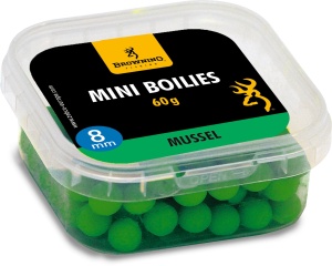 Kulki proteinowe Browning Mini Boiles / tonące / 8mm / mussel / wstępnie nawiercona / *3901104* 