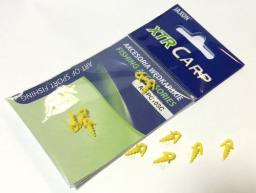 Gwintowane łączniki ( wkręty ) do przynęt włosowych Jaxon / 10 szt / żółte / *AC-PC103C* sklep wędkarski Makarfish 1