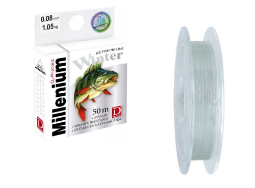 Żyłka podlodowa Dragon Millenium Winter / 50 m / 0,18 mm / 4,95 kg / *33-15-118* sklep wędkarski makarfish