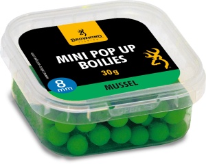 Kulki proteinowe Browning Mini Boiles / pływające / 8mm / mussel / wstępnie nawiercona / *3902104*  