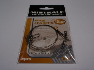 Przypon stalowy Mistrall  /1x7 /30cm / 15kg / 2szt /*AM-6310011*
