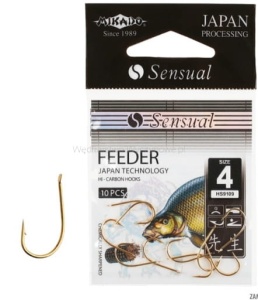 Haczyki Mikado Sensual Feeder /Nr 8 / nikiel/ 10 szt/