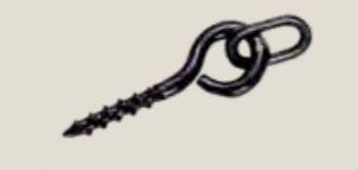 Metalowy wkręt do przynęt z uszkiem TRAPER / *72249* sklep wędkarski Makarfish