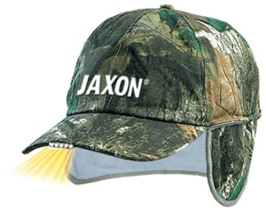 Czapka z latarką w daszku i nausznikami Jaxon / ocieplana /  moro / *UJ-CZX02B* 