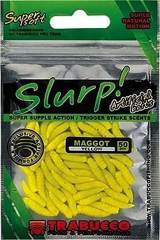 Sztuczne robaki Trabucco Slurp! / Robaki Białe - Żółte / 50 szt / *182-00-030* sklep wędkarski makarfish