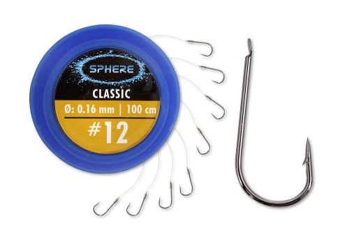 Haczyki z przyponami Browning Sphere Classic / # 12 / ∅ 0,16 mm / 100 cm / 8 szt / *4793012* sklep wędkarski makarfish 1