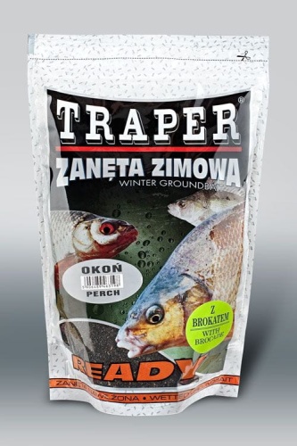 Zanęta zimowa Traper Ready Winter / nawilżona / z brokatem / Okoń / 750 g / *00134* sklep wędkarski makarfish