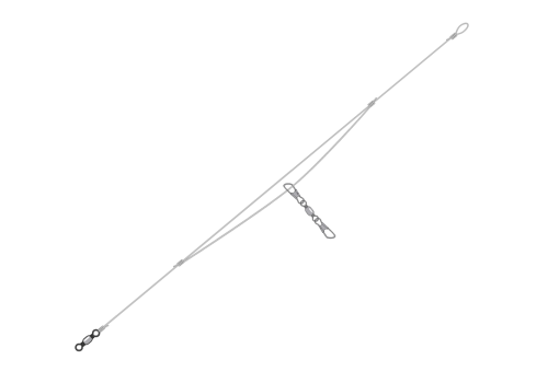 Przypon feederowy do montażu koszyczka Cormoran Rig Free Run Swivel / 1 szt / 55 cm / *49-50006* sklep wędkarski makarfish