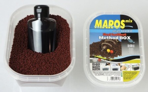 Pellet Maros Method Box + Liquid / Red Halibut / 500 g + 100 ml / *MAPE018*