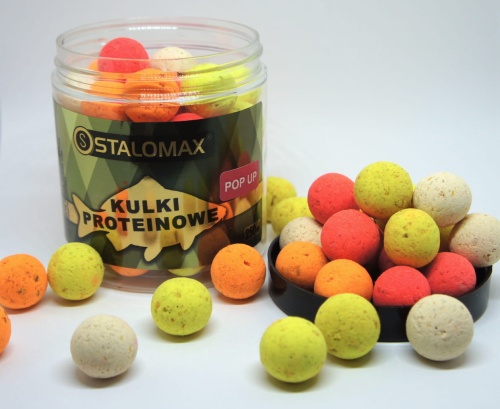 Kulki proteinowe Stalomax / Fluo Mix / Spice / 16 mm / Pop Up / 250 ml /  sklep wędkarski makarfish