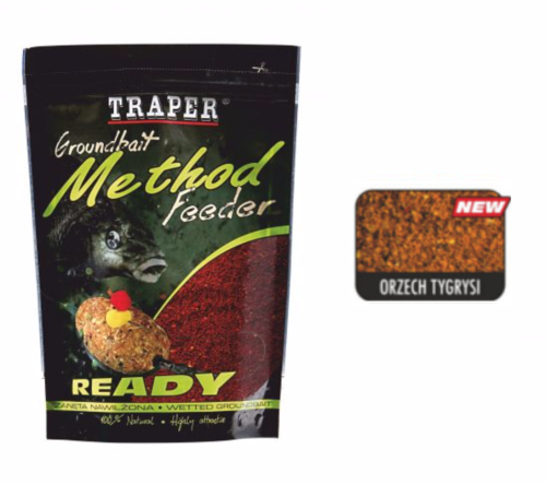 Gotowa zanęta Traper Method Feeder Ready / Orzech Tygrysi / 750 g / *00184* sklep wędkarski makarfish