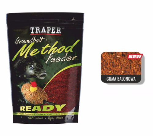 Gotowa zanęta Traper Method Feeder Ready / Guma Balonowa / 750 g / *00196* sklep wędkarski makarfish