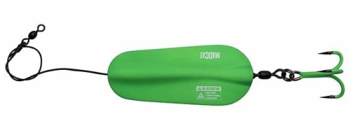 Wahadłówka sumowa Madcat A-Static Inline Spoon / Green / 125 g / *56831*  sklep wędkarski makarfish 1