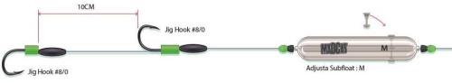 Zestaw sumowy Madcat Adjusta / Profi River Rig "Worm &amp; Squid " / Medium / *55990* sklep wędkarski makarfish 1