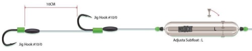 Zestaw sumowy Madcat Adjusta / Profi River Rig "Worm &amp; Squid " / Large / *55991* sklep wędkarski makarfish 1