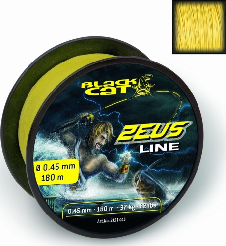 Plecionka sumowa Black Cat Zeus / ∅ 0,45 mm / 400 m / 37 kg / 4 X / *2351145* sklep wędkarski makarfish