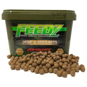 Kulki proteinowe Star Baits Feedz / Hemp & Tiger Nuts / ∅ 14 mm / 4 kg / + wiaderko / *45948*