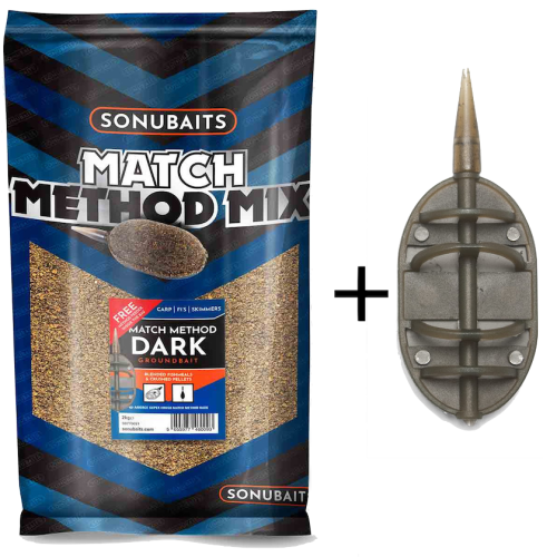Zanęta Sonubaits / Match Method Mix Dark / 2 kg / + koszyczek Preston / *S0770021* sklep wędkarski makarfish 1