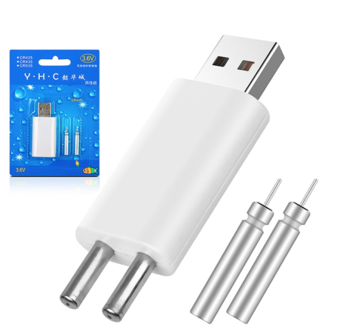 Akumulatorki, baterie CR425  + ładowarka USB / do spławików itp / Podwójna /  sklep wędkarski makarfish 1