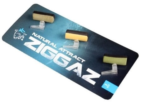 Zestaw do Zig Riga Nash Ziggaz Hi-Attract / Natural / 3 + 3 / *T7831* sklep wędkarski makarfish 1
