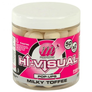 Kulki proteinowe Mainline Hi-Visual Pop-Ups / Milky Toffee / ∅ 15 mm / 250 ml / *M13005*