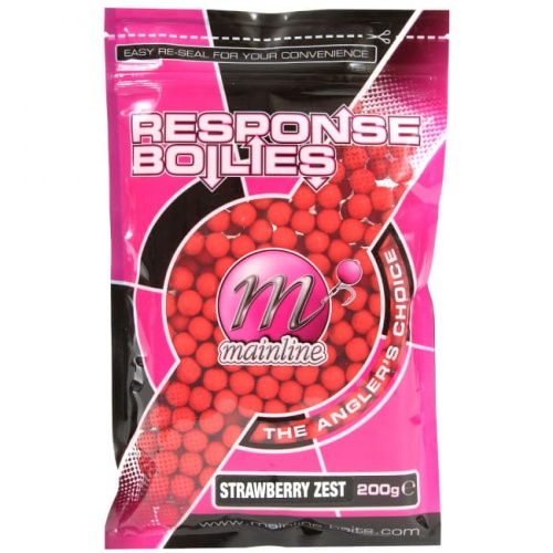 Kulki proteinowe Mainline Response Shelf Life Boilies / Strawberry Zest / ∅ 10 mm / 200 g / *M01002* sklep wędkarski makarfish 1