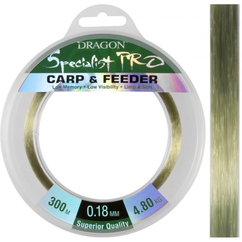 Żyłka Dragon Specialist Pro Carp &amp; Feeder / 0,25 mm / 7,75 kg / 300 m / *31-09-125* sklep wędkarski makarfish