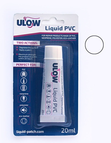Łatka w płynie Ulow Liquid PVC / Biały / 20 ml / pontony, wodery, neopreny / *ULBI* sklep wędkarski makarfish 1