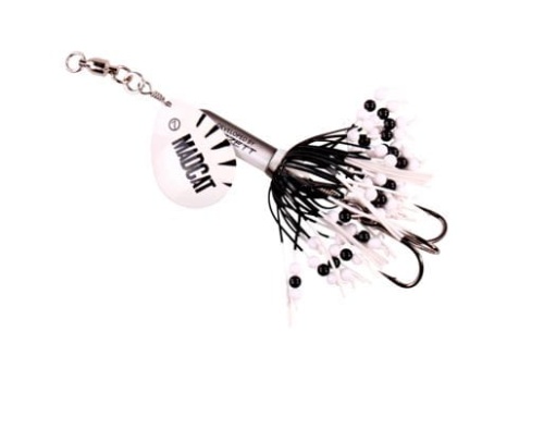 Obrotówka DAM MADCAT / Rattlin' Teaser Spinner / 85 g / White / *5821004* sklep wędkarski makarfish