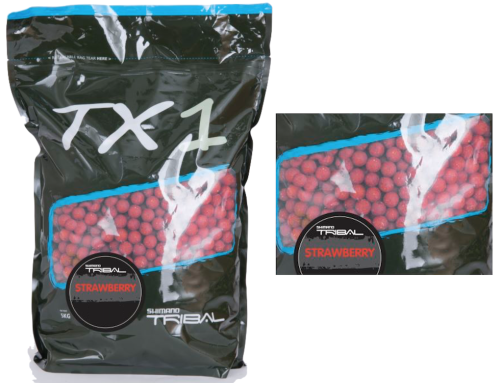 Kulki proteinowe Shimano TX1 / Strawberry / ∅ 20 mm / 900 g / *TX1SBB205000-900* sklep wędkarski makarfish 1