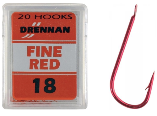 Haczyki Drennan Fine Red : Czerwone : roz 20 : *69-009-020* sklep wędkarski makarfish.png