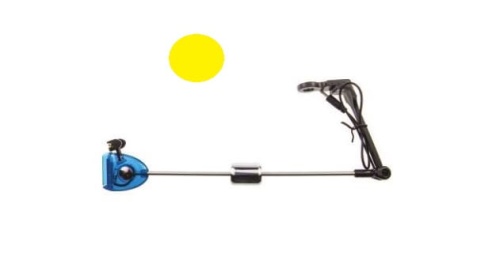 Sygnalizator brań, Swinger Mistrall z zapadką / Podświetlany LED / Żółty / *AM-6008288-Y* sklep wędkarski Makarfish