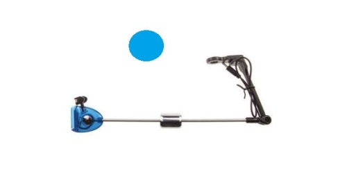 Sygnalizator brań, Swinger Mistrall z zapadką / Podświetlany LED / Niebieski / *AM-6008289-B* sklep wędkarski Makarfish