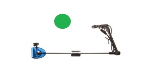 Sygnalizator brań, Swinger Mistrall z zapadką / Podświetlany LED / Zielony / *AM-6008290-G* sklep wędkarski Makarfish