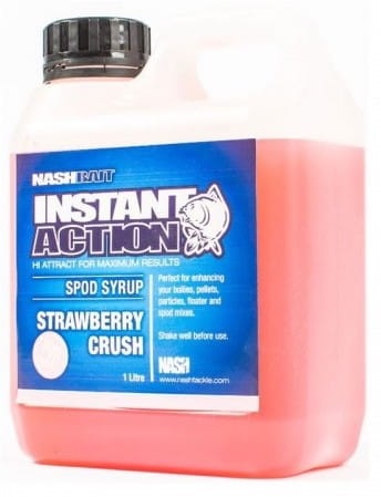 Zalewa Nash Instant Action Spod Syrup / Strawberry Crush  / 1 litr / *B3370* sklep wędkarski makarfish