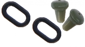 Pierścienie i stopery do D-riga TRAPER 10szt brązowe *72214* 