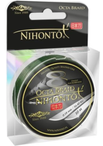 Plecionka Mikado Nihonto Octa BRAID / Green - Zielona / 0,16mm / 10m  / 12,90kg / *Z23G-016* 