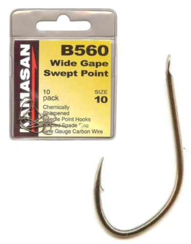 Haczyki Kamasan B560 Spade / No 10 / 10 szt / łopatka / zadzior / *KAM-B560-S10* sklep wędkarski makarfish 1