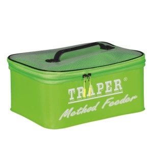Pojemnik PCV z zamknięciem Traper Method Feeder / zielony / 23 x 14 x 13 cm / *36108*