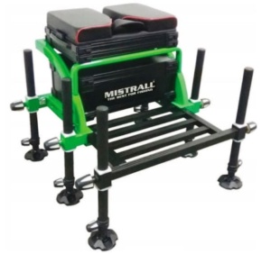 Kosz, kombajn,  siedzisko wędkarskie Mistrall X5  / 6 nóżek / nóżki Ø 36 mm  / 16,5 kg / *AM-6009543*