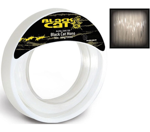 Żyłka przyponowa Black Cat Mono Leader / 1,0 mm / 54 kg / 50 m / *2345120* sklep wędkarski makarfish