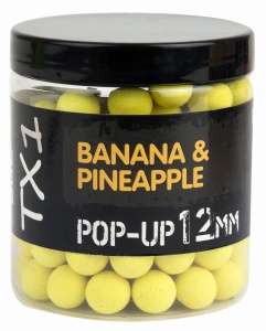 Kulki proteinowe Shimano TX1 Pop-Up Fluoro / Banana & Pineapple / ∅ 12 mm / 100 g / *TX1BPPU12100*