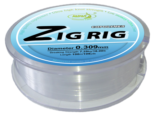 Żyłka do przyponów na Zig Rig'a Katran Line Zig Rig / ∅ 0,309 mm / 7,25 kg / 100 m / *208188* sklep wędkarski makarfish
