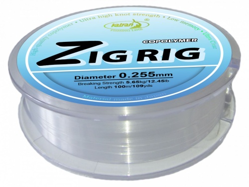 Żyłka do przyponów na Zig Rig'a Katran Line Zig Rig / ∅ 0,255 mm / 5,65 kg / 100 m / *213700* sklep wędkarski makarfish