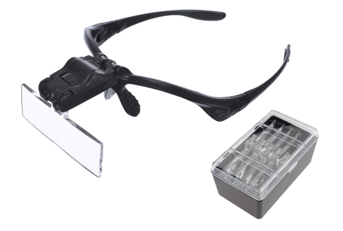 Lupa okularowa z oświetleniem LED / powiększenie 1 do 3,5 x / *MAK22183* sklep wędkarski makarfish 1