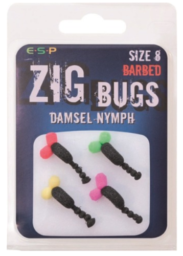 Sztuczna przynęta ESP Zig Bugs Damsel / roz 8 ( duże) / 4 szt / *65-490-023* sklep wędkarski makarfish