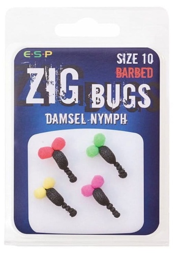 Sztuczna przynęta ESP Zig Bugs Damsel / roz 10 ( małe) / 4 szt / *65-490-022* sklep wędkarski makarfish